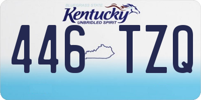KY license plate 446TZQ