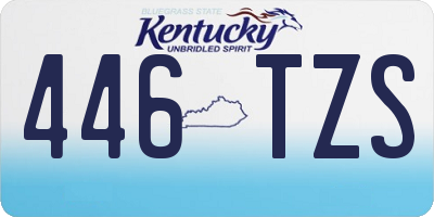KY license plate 446TZS