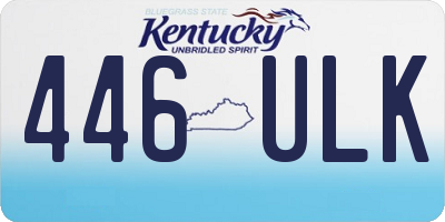 KY license plate 446ULK
