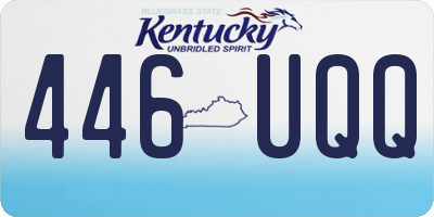 KY license plate 446UQQ