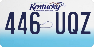 KY license plate 446UQZ