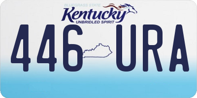 KY license plate 446URA