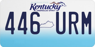 KY license plate 446URM