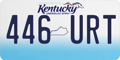 KY license plate 446URT
