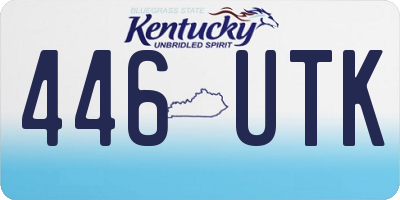 KY license plate 446UTK