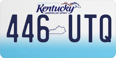 KY license plate 446UTQ