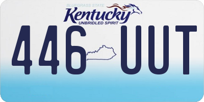 KY license plate 446UUT