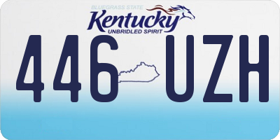 KY license plate 446UZH
