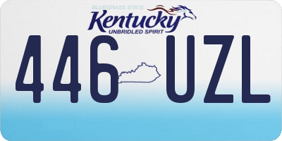 KY license plate 446UZL