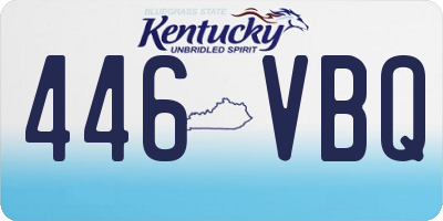 KY license plate 446VBQ