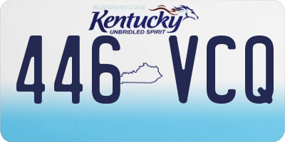 KY license plate 446VCQ