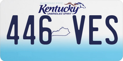 KY license plate 446VES