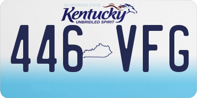 KY license plate 446VFG