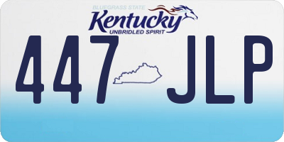 KY license plate 447JLP