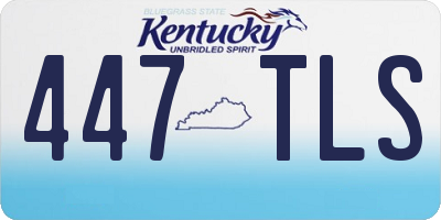 KY license plate 447TLS
