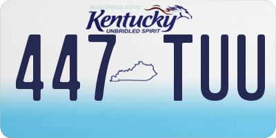 KY license plate 447TUU