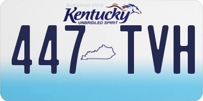 KY license plate 447TVH