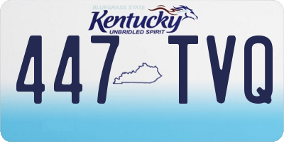KY license plate 447TVQ