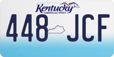 KY license plate 448JCF