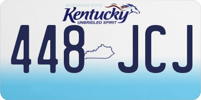 KY license plate 448JCJ