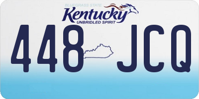 KY license plate 448JCQ