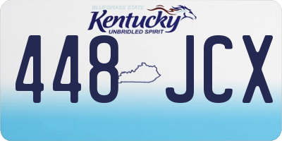 KY license plate 448JCX
