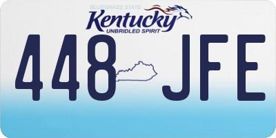KY license plate 448JFE