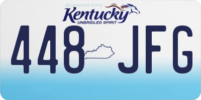 KY license plate 448JFG