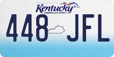 KY license plate 448JFL