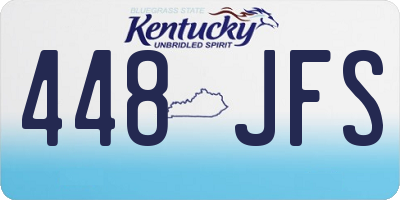 KY license plate 448JFS