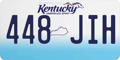 KY license plate 448JIH