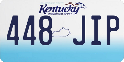 KY license plate 448JIP
