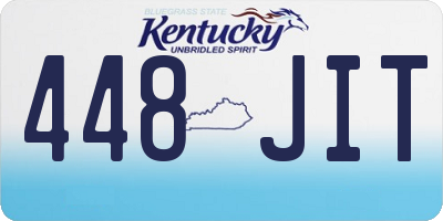 KY license plate 448JIT