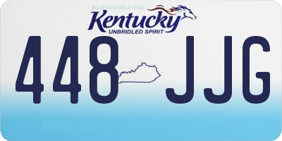 KY license plate 448JJG