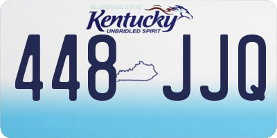 KY license plate 448JJQ