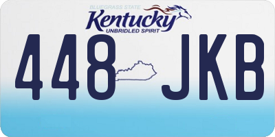 KY license plate 448JKB