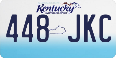 KY license plate 448JKC