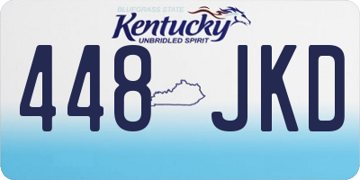 KY license plate 448JKD