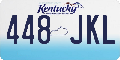 KY license plate 448JKL