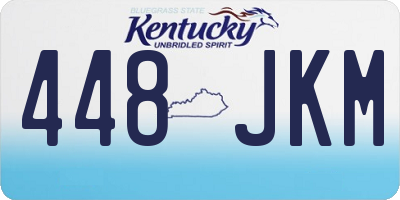 KY license plate 448JKM