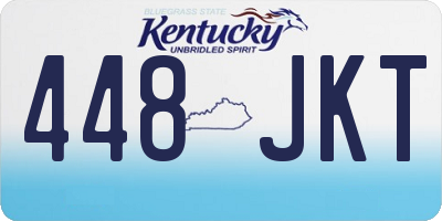 KY license plate 448JKT