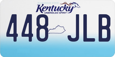 KY license plate 448JLB