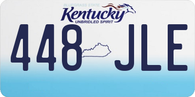 KY license plate 448JLE