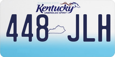 KY license plate 448JLH