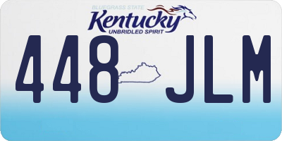 KY license plate 448JLM