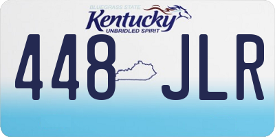 KY license plate 448JLR