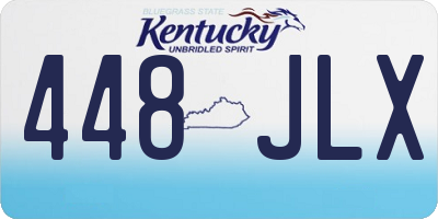 KY license plate 448JLX