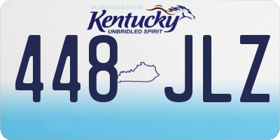 KY license plate 448JLZ