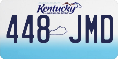 KY license plate 448JMD
