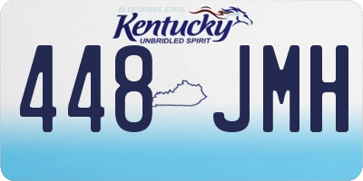 KY license plate 448JMH